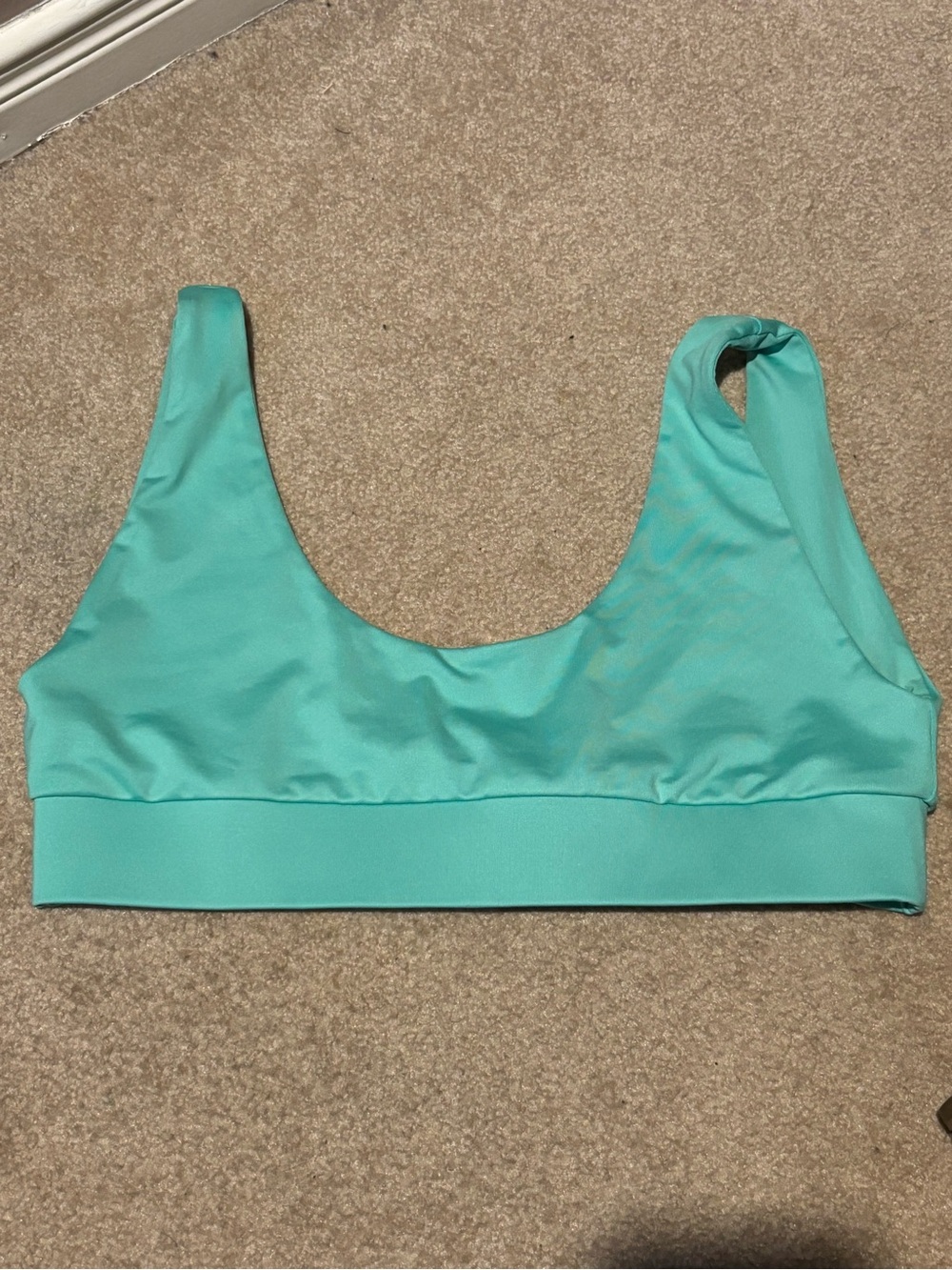 LONDRE Women’s Scoop Sports Bikini Top - Mint Aqua